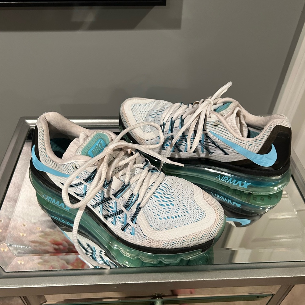Nike Women's Athletic Air Max in Light Blue and White